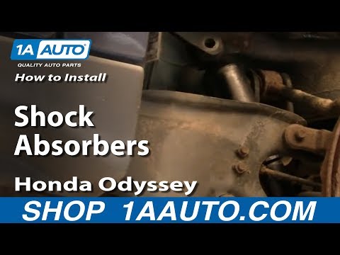 How To Install Replace Rear Shock Absorbers Honda Odyssey 99-04 1AAuto.com