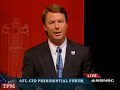 afl cio: the candidates spar over lobbyist money