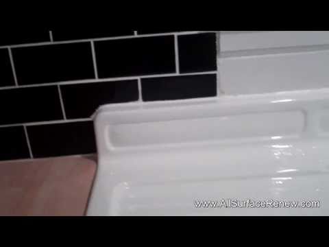 how to clean a white enamel sink