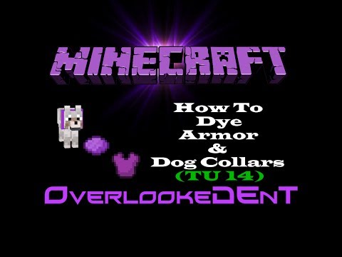 how to dye a dog in minecraft xbox