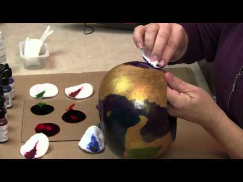 how to dye gourds