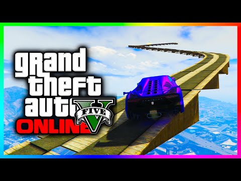 GTA 5 Online - SCARY SKY ROLLERCOASTER!!! GTA Online PS4 Epic Races Gameplay! (GTA V)