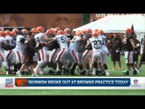 Cleveland Browns Training Camp Fight