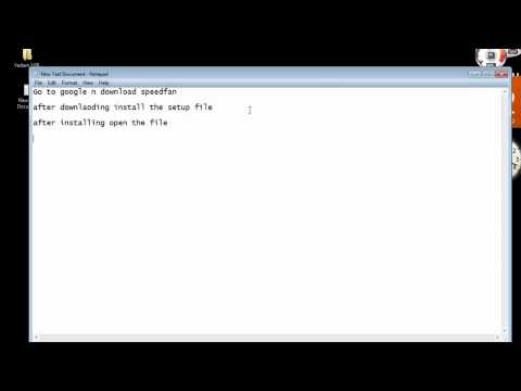 how to adjust cpu fan speed