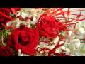 red and white rose bouquets