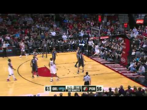 Batum to Hickson Alley Oop Dunk against Magic