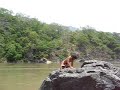 Sumit Sadhak Performing Yoga on rock in Himalyas