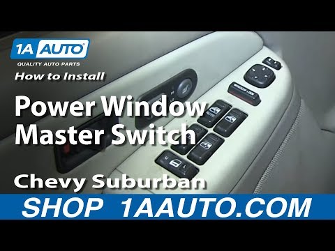 How To Install Replace Drivers Power Window Master Switch 2000-02 Chevy Suburban