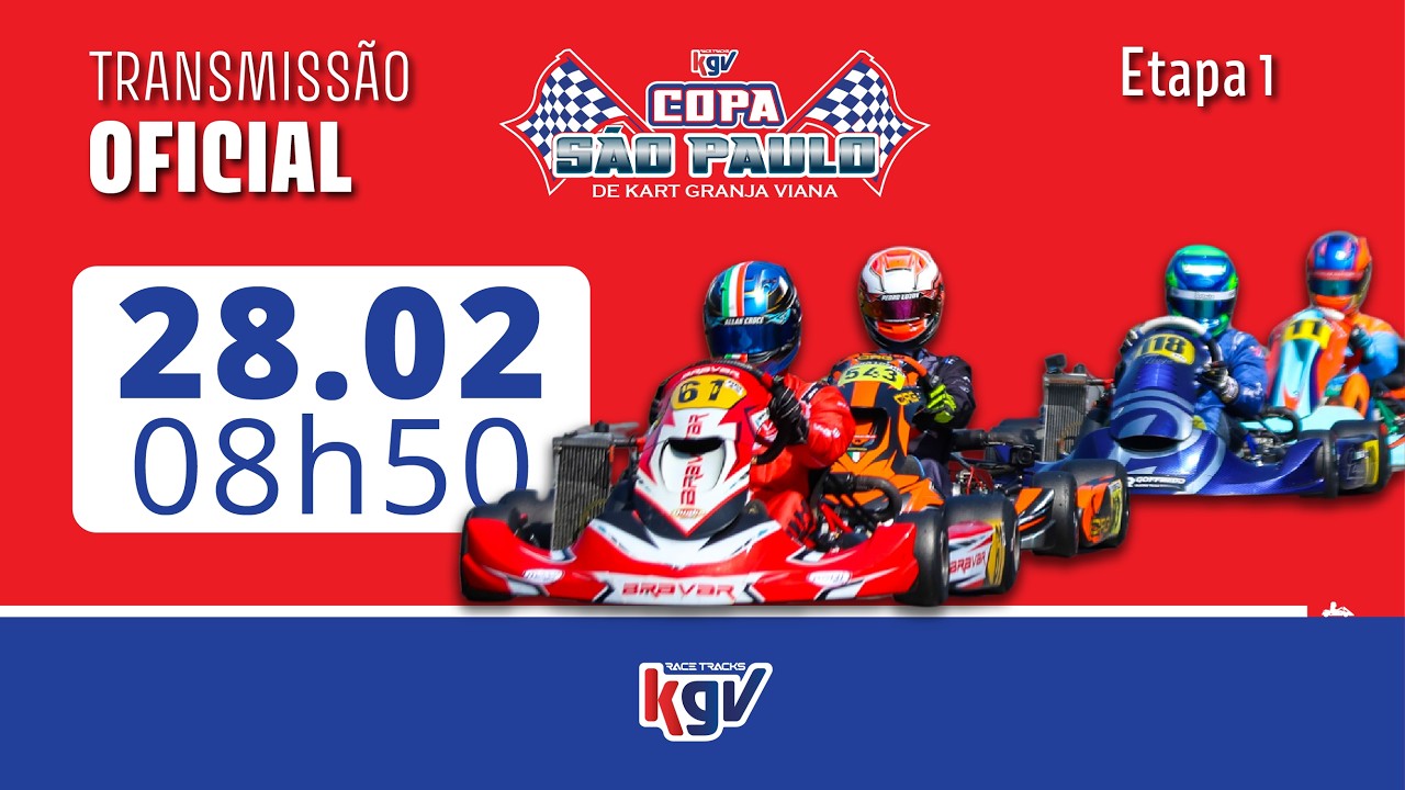 Copa São Paulo de Kart KGV - 1ª Etapa - Sábado 28/02/2026