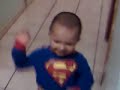 SUPERMAN WITH CONVERSE, FIGHTING A MONKEY