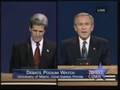 Bush speechless during debate with Kerry