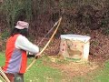 Traditional archery. Shooting in Ring