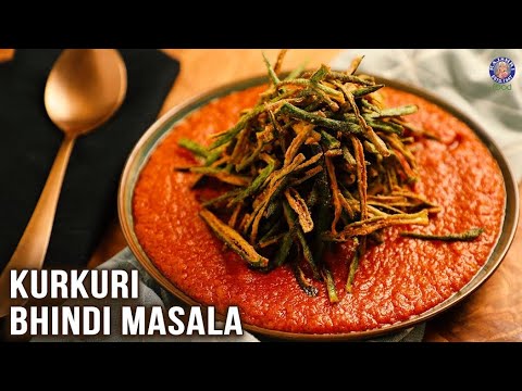 Kurkuri Bhindi Masala | How To Make Crispy Kurkuri Bhindi Masala At Home | Crispy Fried Okra Masala
