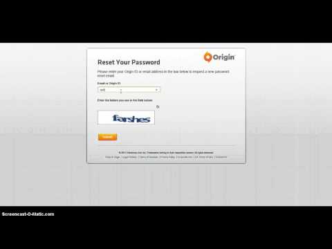 how to recover origin password without email