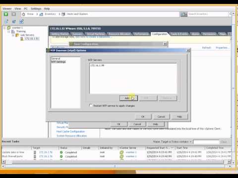 how to sync esxi host time