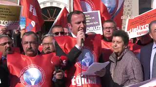 CUMHURİYET VE EMEK YÜRÜYÜŞÜMÜZÜ İLK MECLİS ÖNÜNDE İLAN ETTİK