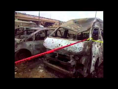 explosion - A car bomb planted in a Volkswagen Golf car exploded at a crowded bus station in Nyanya, a suburb of Nigeria's capital Abuja today. The early morning bombing...