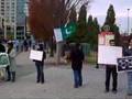 Protesters GeorgiaTech at Atlanta GA