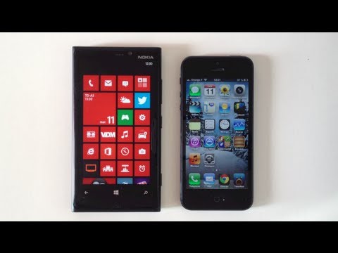 Comparatif - Nokia Lumia 920 Pureview vs Apple iPhone 5