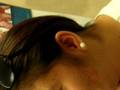 Me getting my ear pierced