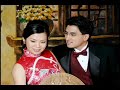 picture collage from our wedding video