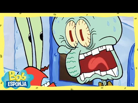 Calamardo y su obsesión con la máquina saca peluches | Bob Esponja en Español