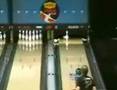 Impressive bowling trick shot