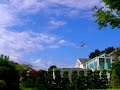 rc helicopter flying in the garden rc helicopter flying in the garden