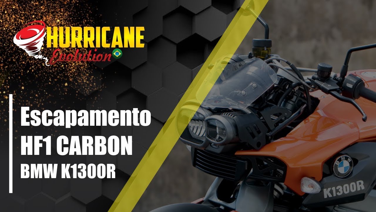 Capa do vídeo  Escapamento HF1 Carbon BMW K 1300 R 2009 a 2015