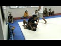 Berneung Sakhomsin (1st nogi match) competing for Tiger Muay Thai during the Bangkok White Belt tournament