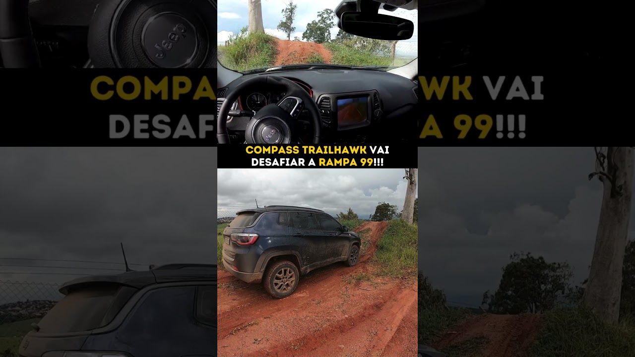 Compass Trailhawk vai para a primeira tentativa de vencer a rampa 99!!!