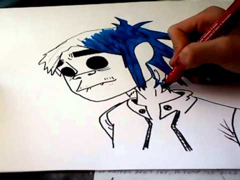 Speed drawing ;D 2D of goriLLaz