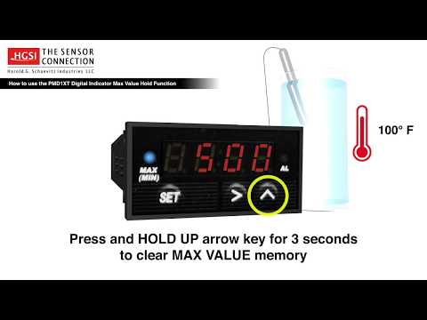 How to Set the Peak Hold on the PMD Series Digital Pyrometer