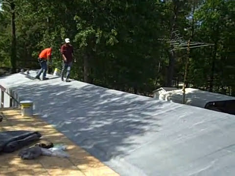 how to fix a mobile home roof leak