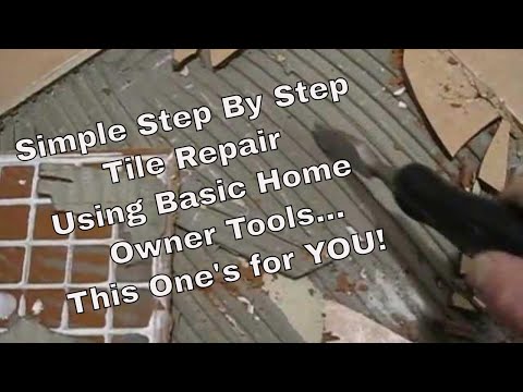 how to repair ceramic tile