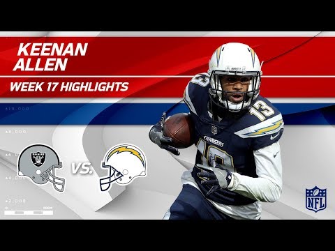 Video: Keenan Allen Highlights | Raiders vs. Chargers | Wk 17 Player Highlights