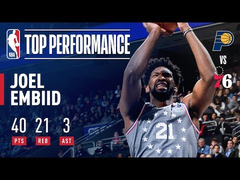 Video: Joel Embiid Drops 40 Points and Grabs 21 Rebounds VS Indiana | December 14, 2018