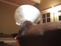Dutch fights Tucker with an Elizabethan collar on