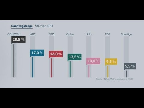 INSA-Umfrage: Die AfD überholt zum ersten Mal die SPD