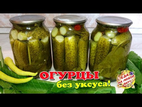 ОГУРЦЫ на Зиму БЕЗ УКСУСА | Хрустящие, пряные, с приятной пикантностью!