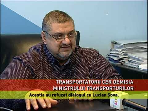 Transportatorii cer demisia ministrului Lucian Şova