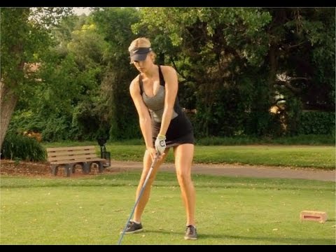 Hottie Paige Spiranac Practices Hitting Recovery Shots