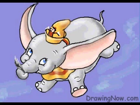 how to draw dumbo