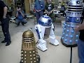 R2D2 and a half size Dalek