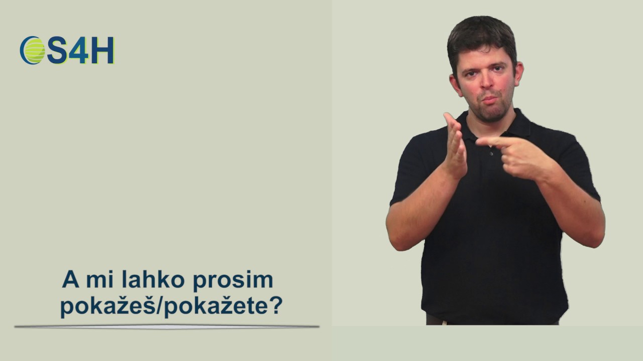 A mi lahko prosim pokažeš pokažete