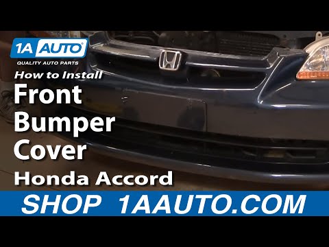 How To Install Repair Replace Front Bumper Cover Honda Accord 4 door 98-02 1AAuto.com