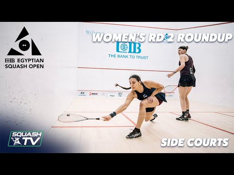 Squash: CIB Egyptian Open 2021 - Women's Rd 2 Side Court Roundup