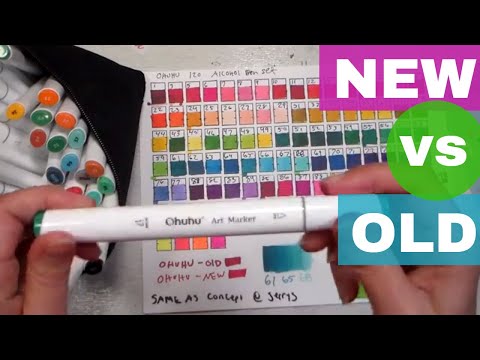Ohuhu Brush Markers vs Copic Brush marker- Ohuhu 48 Set Alcohol
