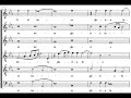 from tom�s luis de victoria officium defunctorum cum sex vocibus (1605).
perfomed by the tallis scholars. directed by peter philips.

for scores, pictures of early editions, discography and much more:
tomasluisdevictoria.org
(i don't think they sing it in this key)