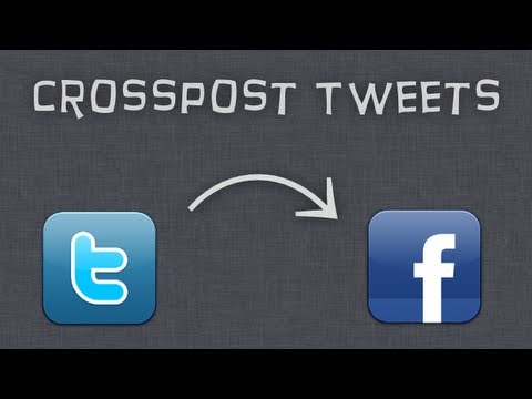 how to tweet to facebook #fb